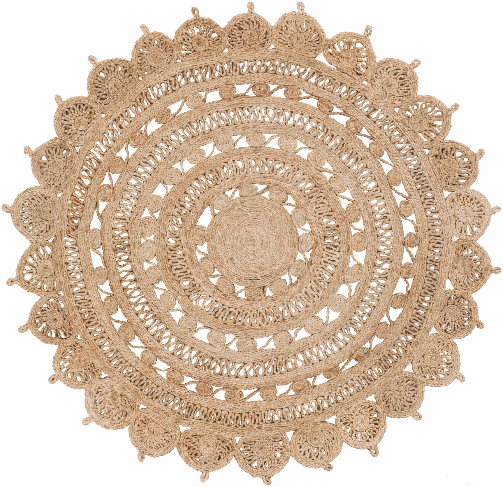 Longville Round Jute Rug - Clearance - Ornate Home