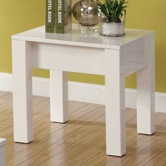 Lonia White End Table - Ornate Home