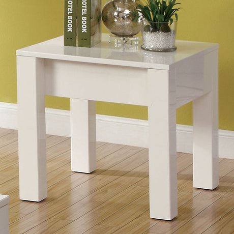 Lonia White End Table - Ornate Home