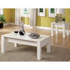 Lonia White End Table - Ornate Home
