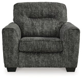 Lonoke Gunmetal 2 Loveseats & Chair - Ornate Home