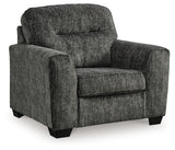Lonoke Gunmetal 2 Loveseats & Chair - Ornate Home