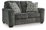 Lonoke Gunmetal 2 Loveseats & Chair - Ornate Home