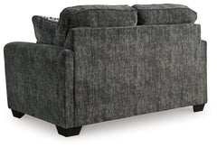 Lonoke Gunmetal 2 Loveseats & Chair - Ornate Home