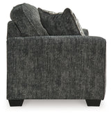Lonoke Gunmetal 2 Loveseats & Chair - Ornate Home