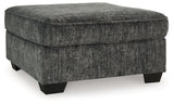 Lonoke Gunmetal 2-Piece Sectional & Ottoman (LAF Corner) - Ornate Home