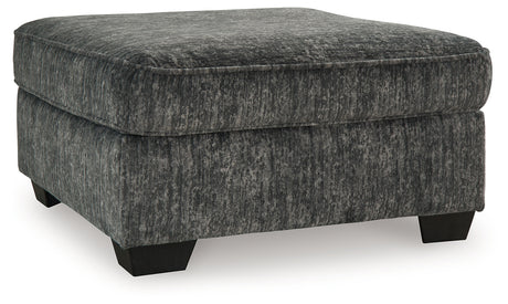 Lonoke Gunmetal 2-Piece Sectional & Ottoman (LAF Corner) - Ornate Home