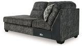 Lonoke Gunmetal 2-Piece Sectional & Ottoman (LAF Corner) - Ornate Home