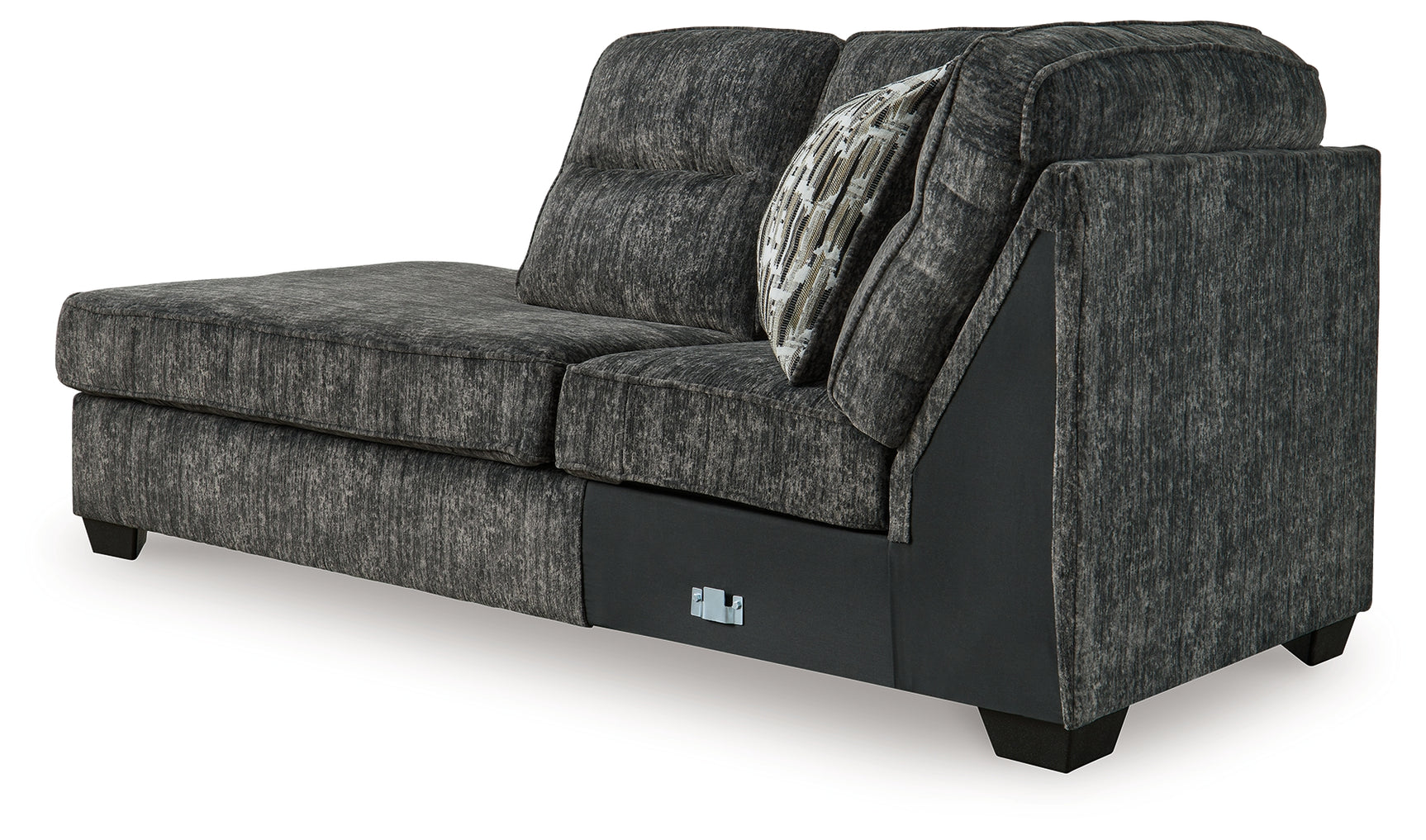 Lonoke Gunmetal 2-Piece Sectional & Ottoman (LAF Corner) - Ornate Home