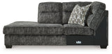Lonoke Gunmetal 2-Piece Sectional & Ottoman (LAF Corner) - Ornate Home