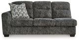 Lonoke Gunmetal 2-Piece Sectional & Oversized Chair - Ornate Home
