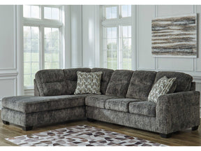Lonoke Gunmetal 2pc LAF Chaise Sectional (Online Special Price) - Ornate Home
