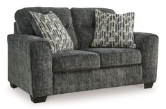 Lonoke Gunmetal Living Room Set / 2pc - Ornate Home