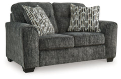 Lonoke Gunmetal Loveseat - Ornate Home