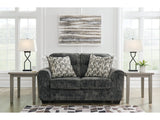 Lonoke Gunmetal Loveseat - Ornate Home