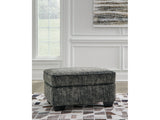 Lonoke Gunmetal Ottoman (Online Special Price) - Ornate Home