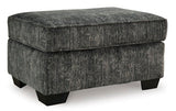Lonoke Gunmetal Ottoman (Online Special Price) - Ornate Home