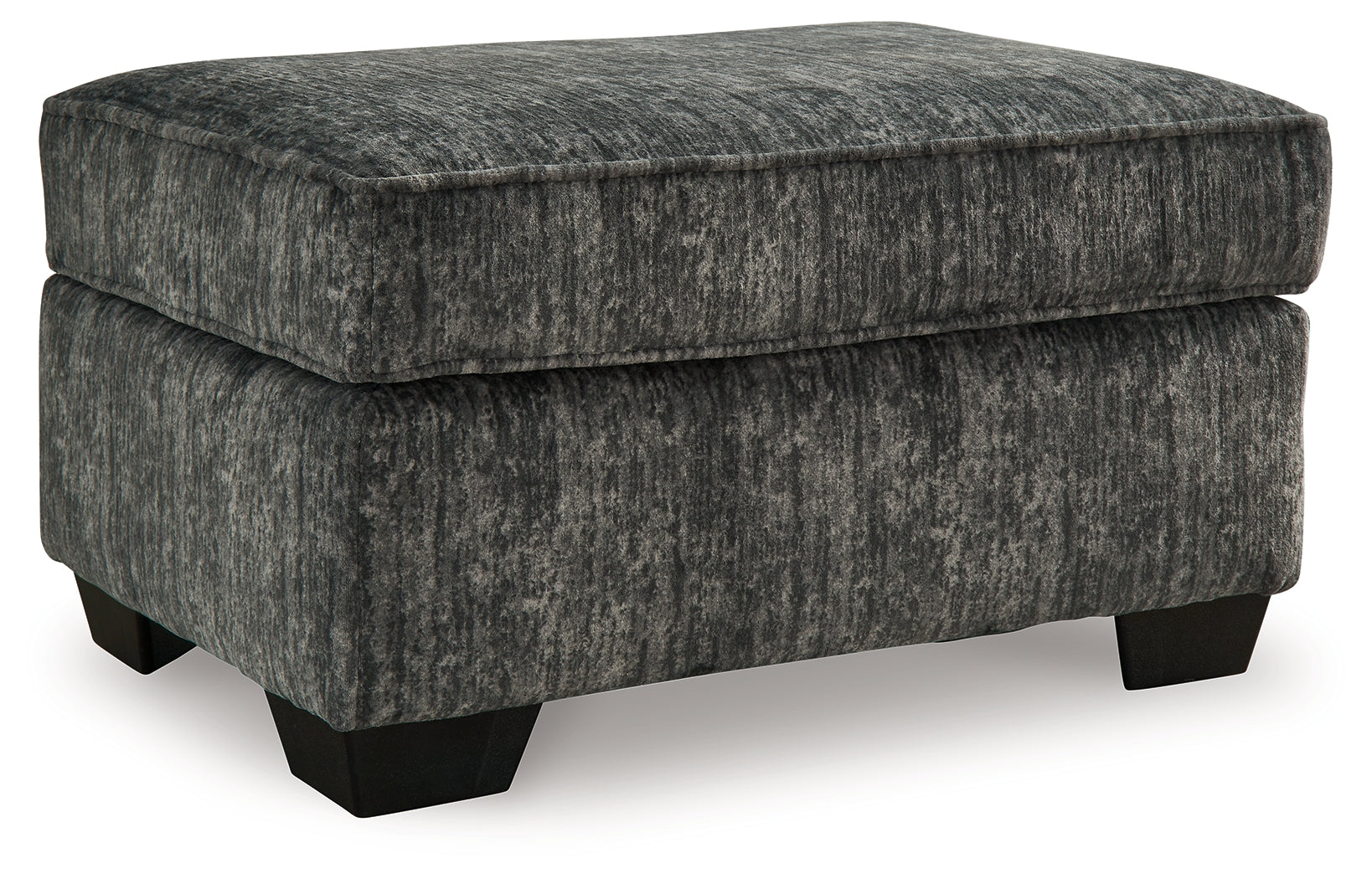 Lonoke Gunmetal Ottoman (Online Special Price) - Ornate Home