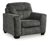 Lonoke Gunmetal Oversized Chair (Online Special Price) - Ornate Home