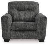 Lonoke Gunmetal Oversized Chair - Ornate Home