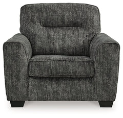 Lonoke Gunmetal Oversized Chair - Ornate Home