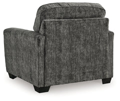 Lonoke Gunmetal Oversized Chair - Ornate Home