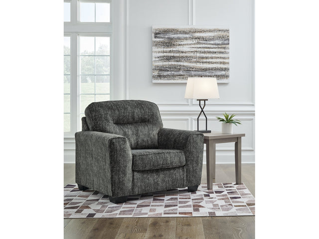 Lonoke Gunmetal Oversized Chair - Ornate Home