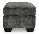 Lonoke Gunmetal Oversized Chair & Ottoman - Ornate Home