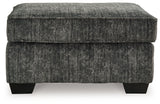 Lonoke Gunmetal Oversized Chair and Ottoman (Online Special Price) - Ornate Home