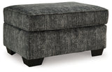 Lonoke Gunmetal Oversized Chair and Ottoman (Online Special Price) - Ornate Home