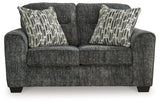 Lonoke Gunmetal Sofa, Loveseat, Oversized Chair and Ottoman - Ornate Home