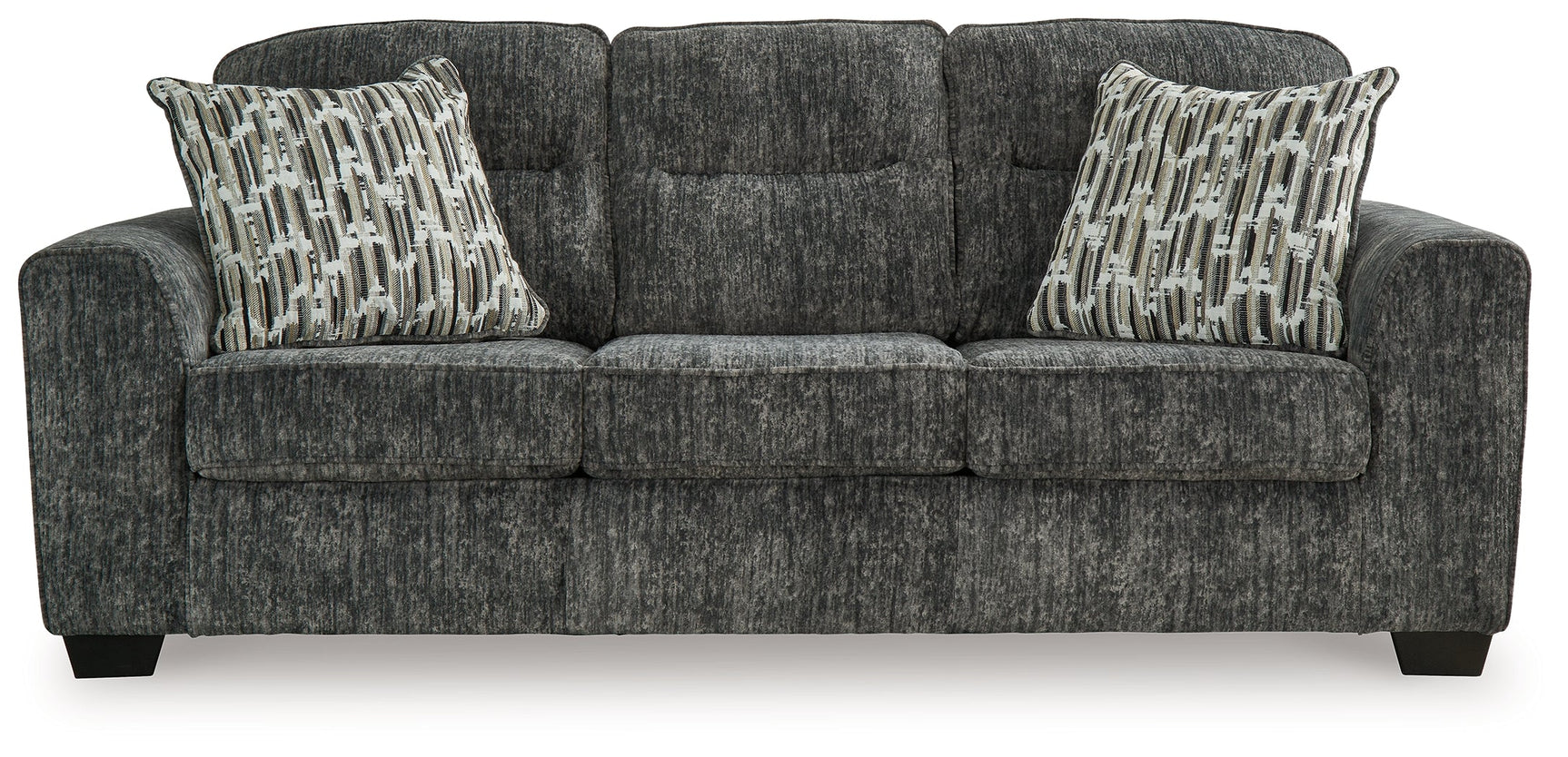 Lonoke Gunmetal Sofa, Loveseat, Oversized Chair and Ottoman - Ornate Home