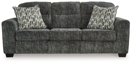 Lonoke Gunmetal Sofa, Loveseat and Oversized Chair - Ornate Home