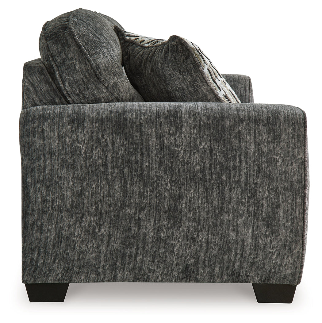 Lonoke Gunmetal Sofa and Oversized Chair (Online Special Price) - Ornate Home