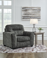 Lonoke Gunmetal Sofa and Oversized Chair (Online Special Price) - Ornate Home