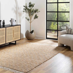 Lonut Checkered Jute Area Rug - Clearance - Ornate Home