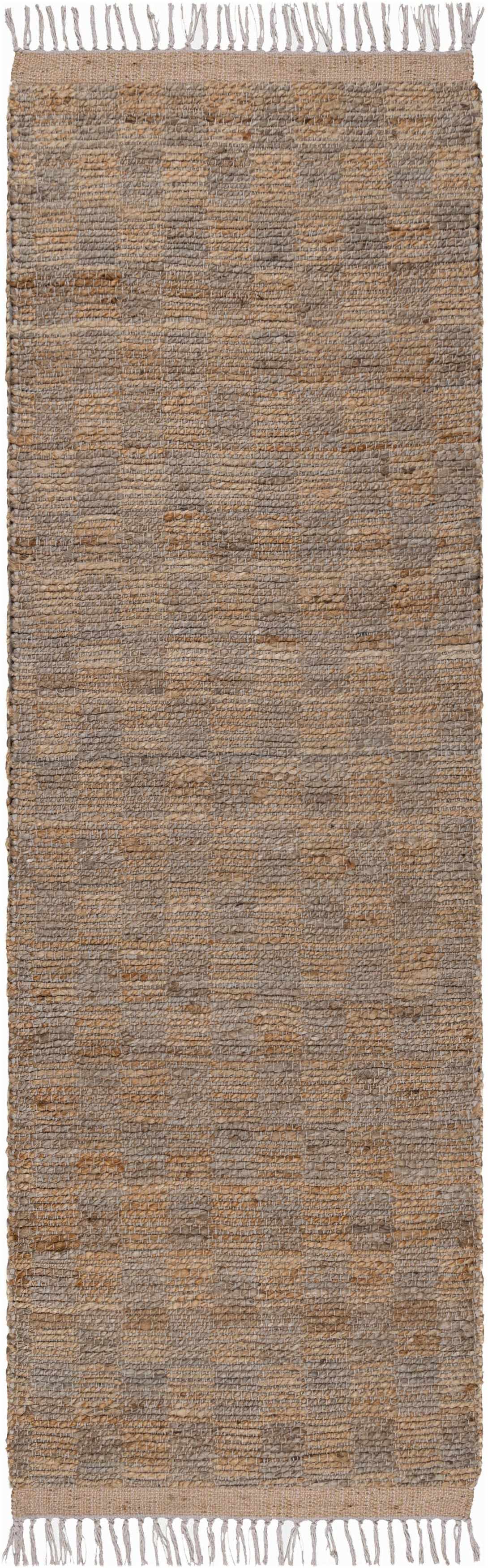 Lonut Checkered Jute Area Rug - Clearance - Ornate Home
