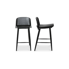 Looey Black Counter Stool (Set of 2) - Ornate Home