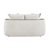 Loom White Loveseat - Ornate Home