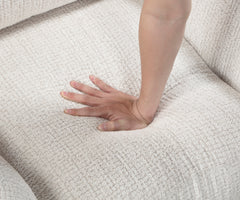 Loom White Loveseat - Ornate Home