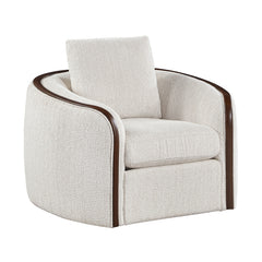 Loom White Swivel Chair - Ornate Home