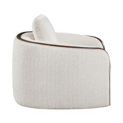 Loom White Swivel Chair - Ornate Home