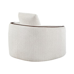 Loom White Swivel Chair - Ornate Home
