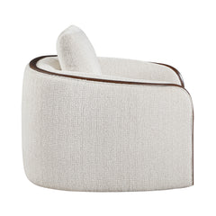 Loom White Swivel Chair - Ornate Home