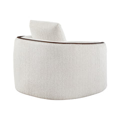 Loom White Swivel Chair - Ornate Home