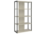 Loomis Whitewashed Grey Bookshelf - Ornate Home