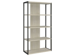 Loomis Whitewashed Grey Bookshelf - Ornate Home