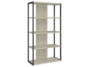 Loomis Whitewashed Grey Bookshelf - Ornate Home
