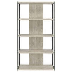 Loomis Whitewashed Grey Bookshelf - Ornate Home