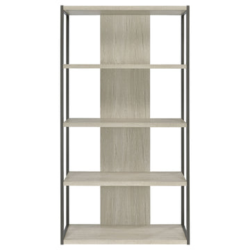 Loomis Whitewashed Grey Bookshelf - Ornate Home